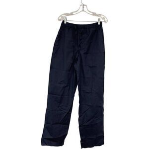 Zara Home Womens Pajama Pants S Small Navy Blue Drawstring Waist 4180/122 NWT